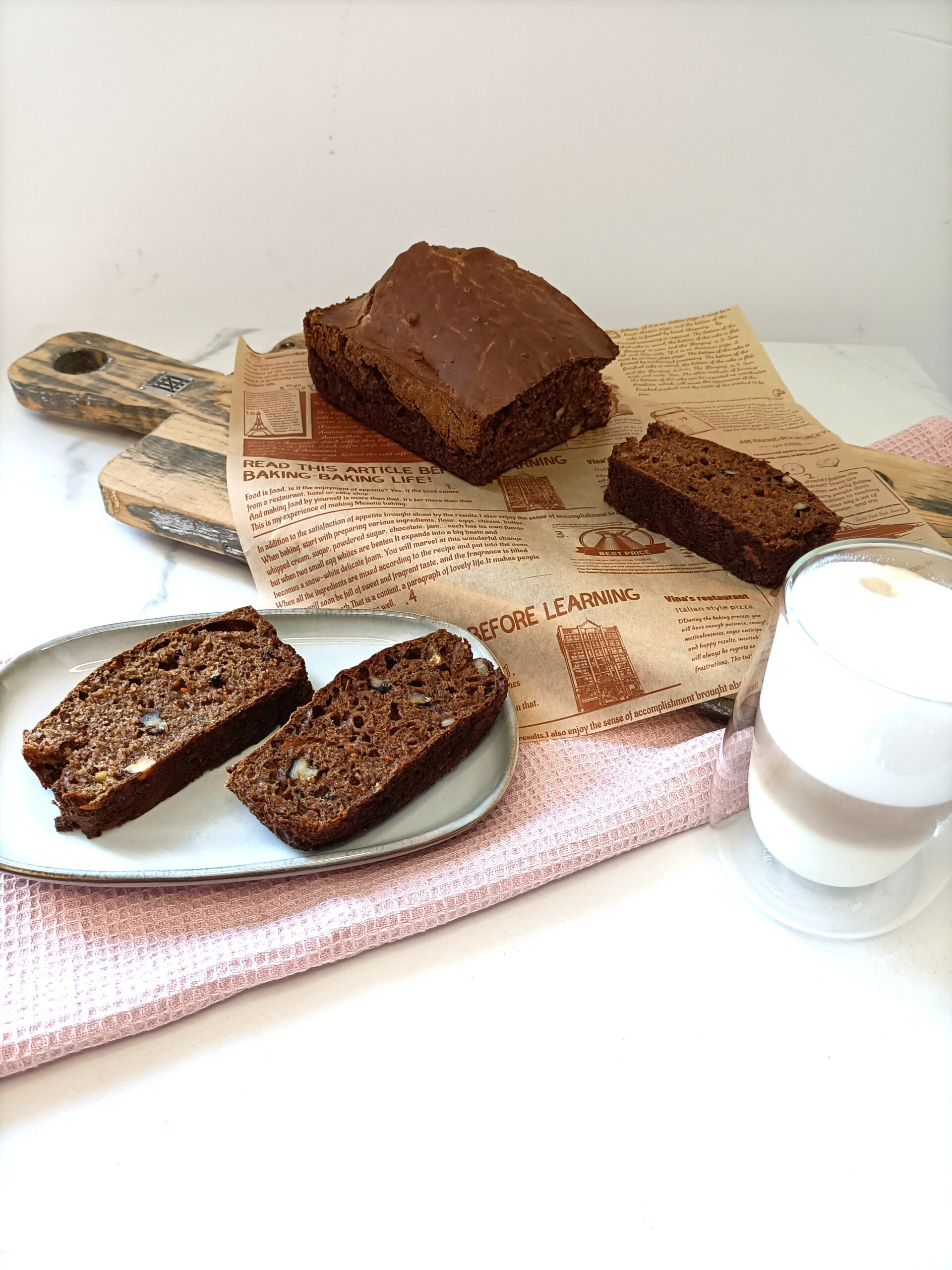 Huisgemaakte gezonde ontbijtkoek